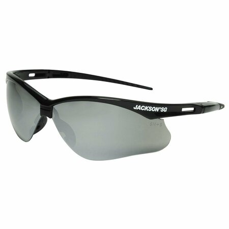 JACKSON SAFETY Safety Glasses, SG, Customizable, Smoke Mirror, Anti-Scratch 50006